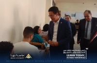 President of Benha University Inspected the Examination Process at the Faculty of Law