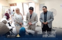 President of Benha University Continued to Inspect the Examination Process and Development Works at the Faculty of Specific Education